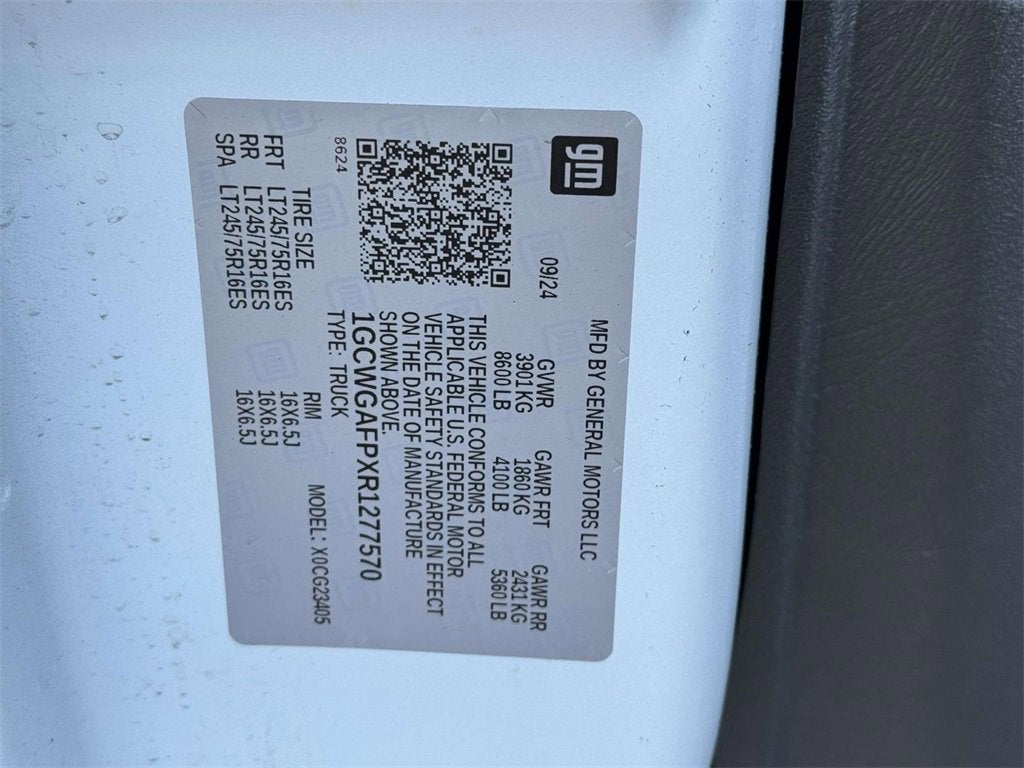 2024 Chevrolet Express Cargo 2500 WT