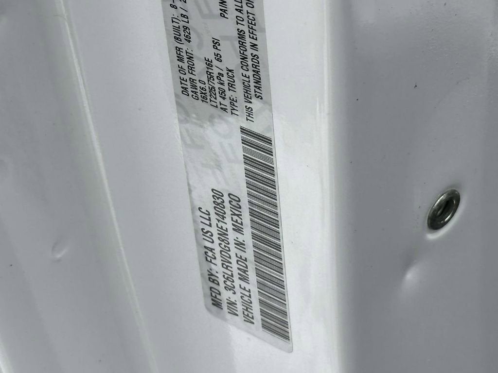 2022 RAM ProMaster Cargo Van 2500 HIGH 159"