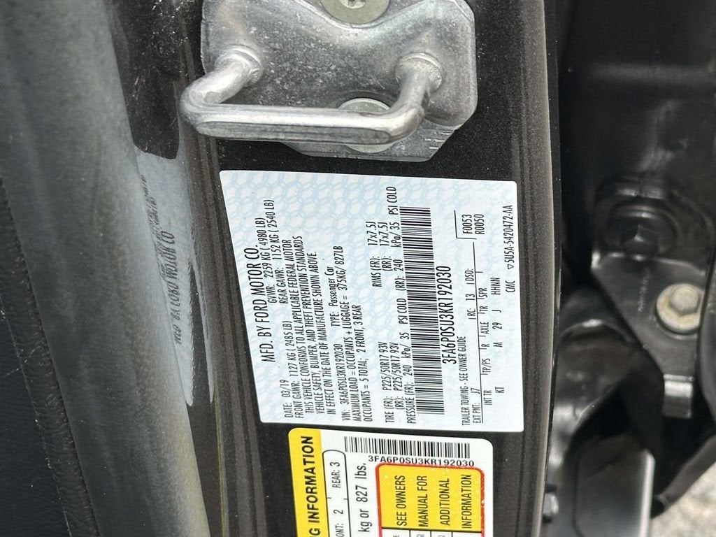 2019 Ford Fusion Energi Titanium