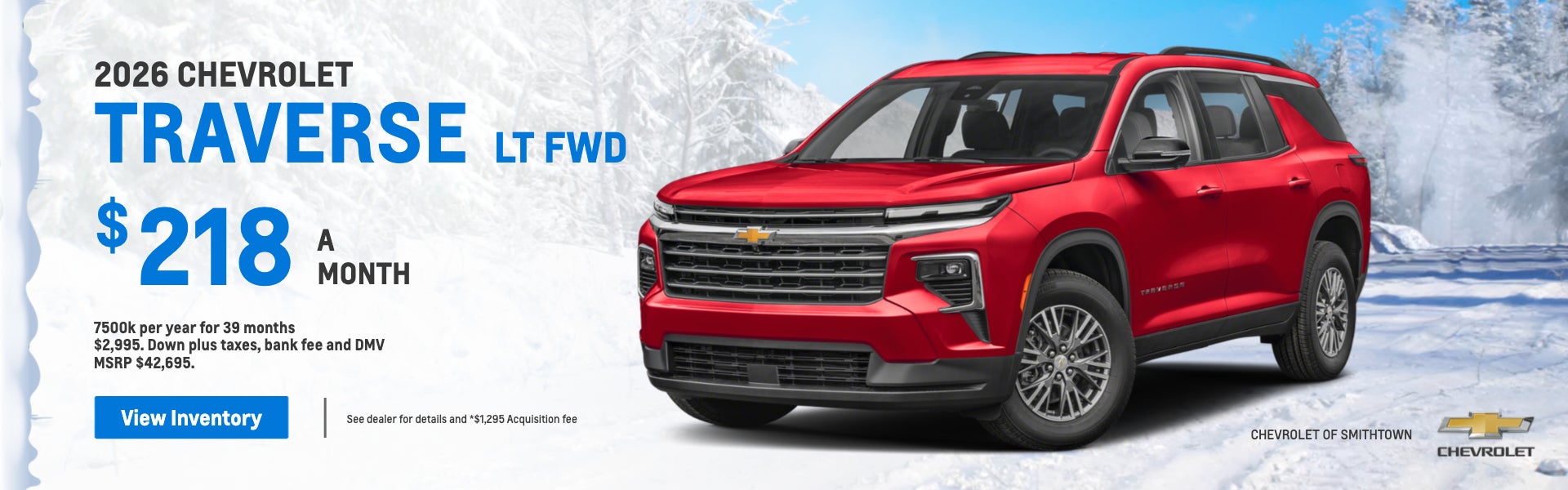 2026 Chevrolet Traverse Lease Special